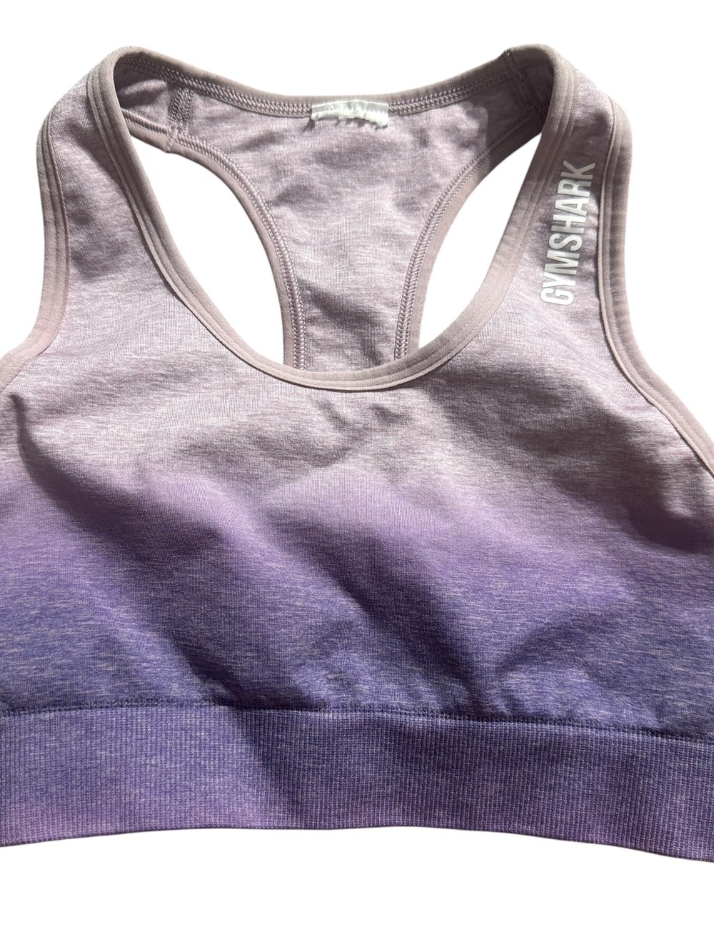 Gymshark Ombre Seamless Racerback Sports Bra Purple Womens Size XS